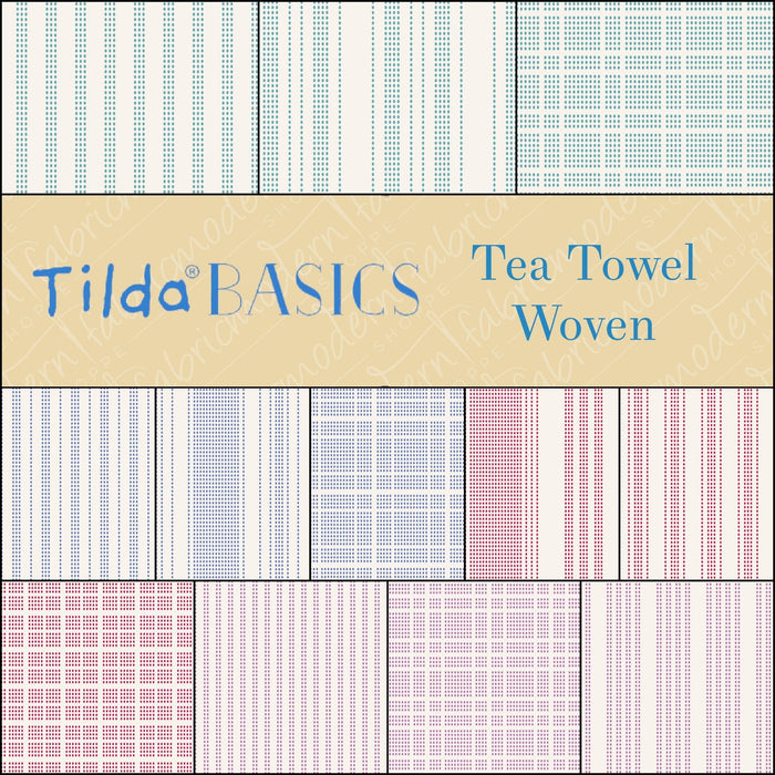 Tea Towel Woven Basics by Tilda - Half Yard Bundle - Modern Fabric Shoppe