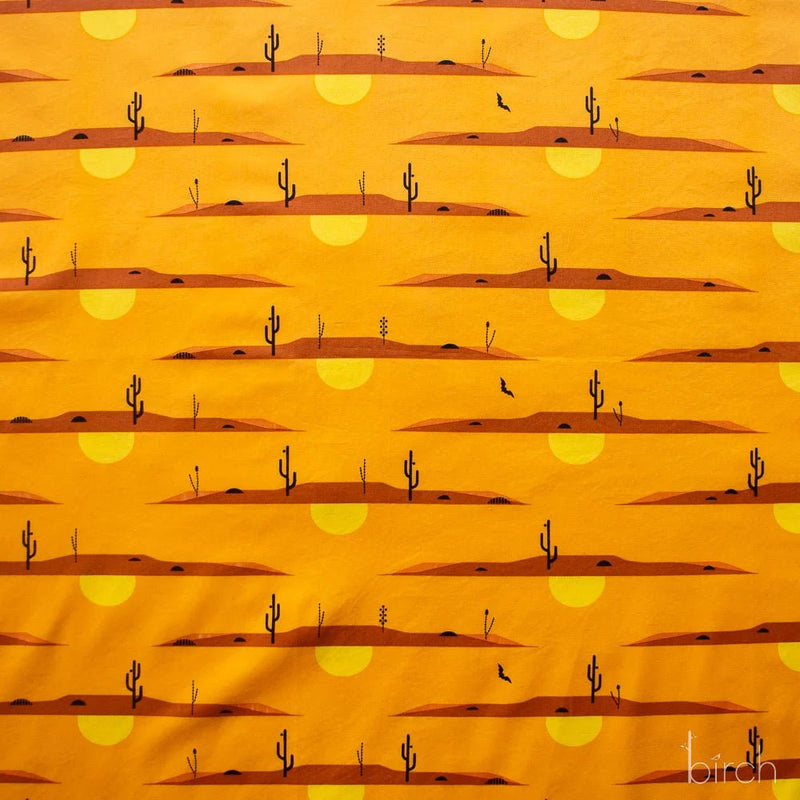 The Desert by Charley Harper- Desert at Dusk CH-215 Half Yard- August 2026 - Modern Fabric Shoppe