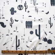The Desert by Charley Harper- Desert Silhouette Cream CH-219 Half Yard- August 2026 - Modern Fabric Shoppe