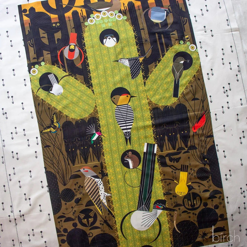 The Desert by Charley Harper- The Desert Poster Panel CH-456 Yard- August 2026 - Modern Fabric Shoppe