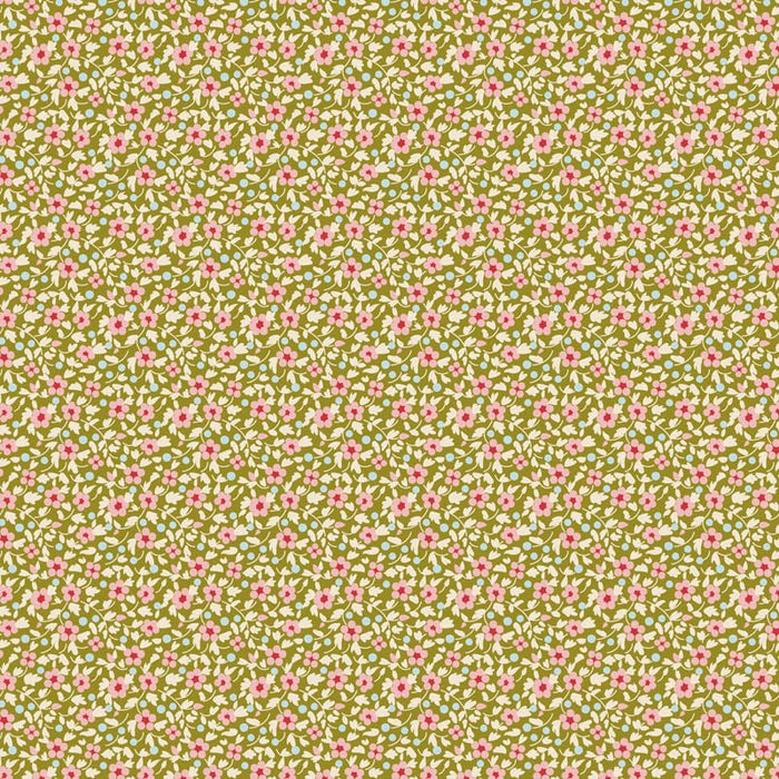 Tilda - Creating Memories - Brie TIL130121 - Green - Half Yard - June 2024 - Modern Fabric Shoppe
