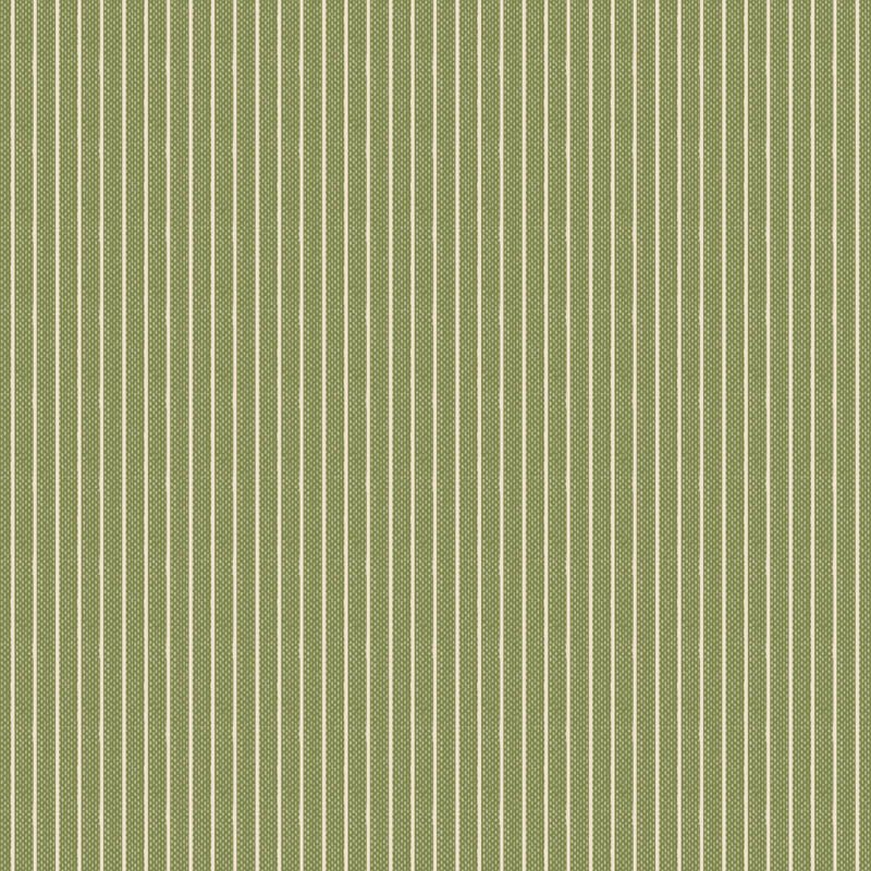 Tilda- Creating Memories- Tiny Stripe TIL160082- Green- Half Yard- June 2024 - Modern Fabric Shoppe