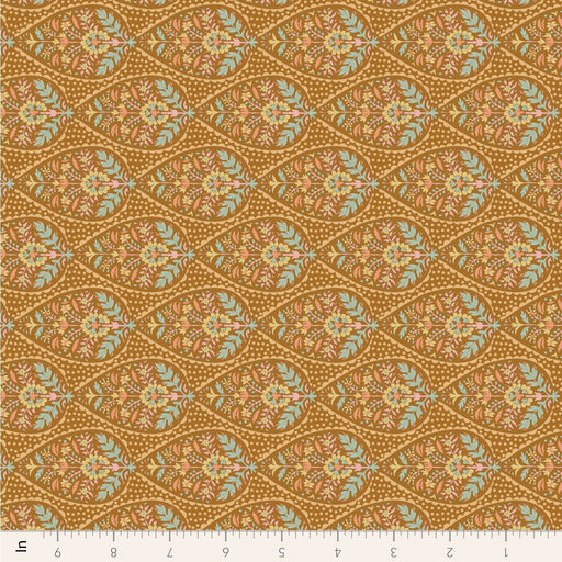 Tilda Sanctuary - Adina TIL110566 Ochre - Half Yard - October 2024 - Modern Fabric Shoppe