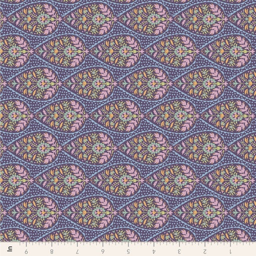 Tilda Sanctuary - Adina TIL110571 Eggplant - Half Yard - October 2024 - Modern Fabric Shoppe