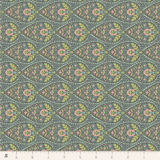 Tilda Sanctuary - Adina TIL110576 Greygreen - Half Yard - October 2024 - Modern Fabric Shoppe