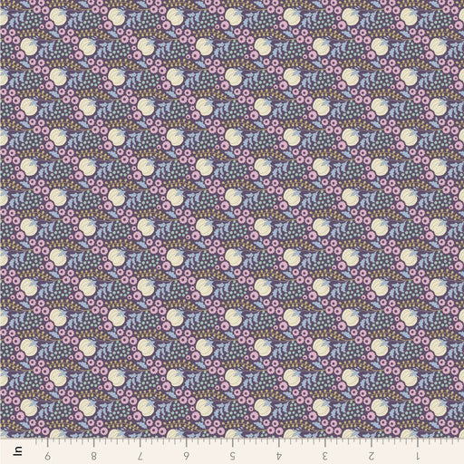 Tilda Sanctuary - Cottonfield TIL110574 Eggplant - Half Yard - October 2024 - Modern Fabric Shoppe