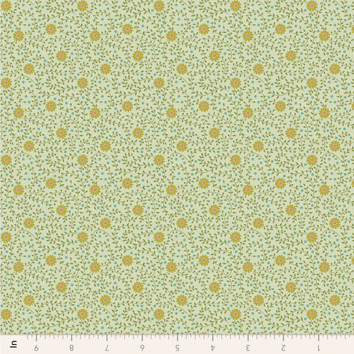 Tilda Sanctuary - Daisydream TIL110578 Pistachio - Half Yard - October 2024 - Modern Fabric Shoppe