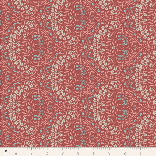 Tilda Sanctuary - Larissa TIL110565 Rhubarb - Half Yard - October 2024 - Modern Fabric Shoppe