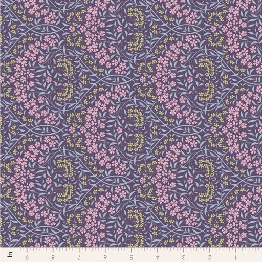 Tilda Sanctuary - Larissa TIL110575 Eggplant - Half Yard - October 2024 - Modern Fabric Shoppe