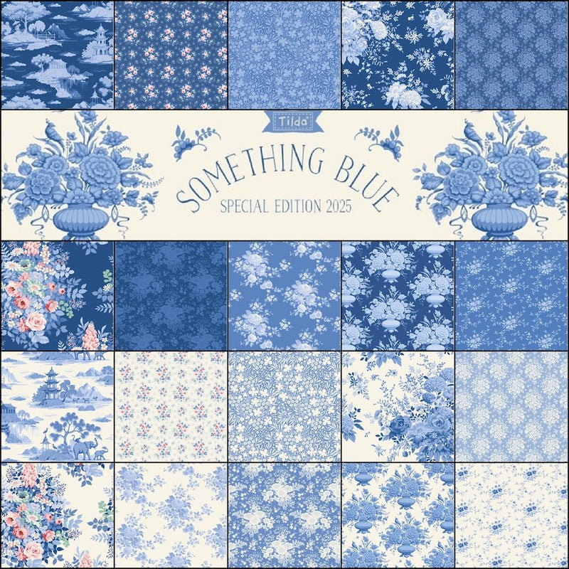 Tilda Something Blue- Half Yard Bundle- June 2026 - Modern Fabric Shoppe