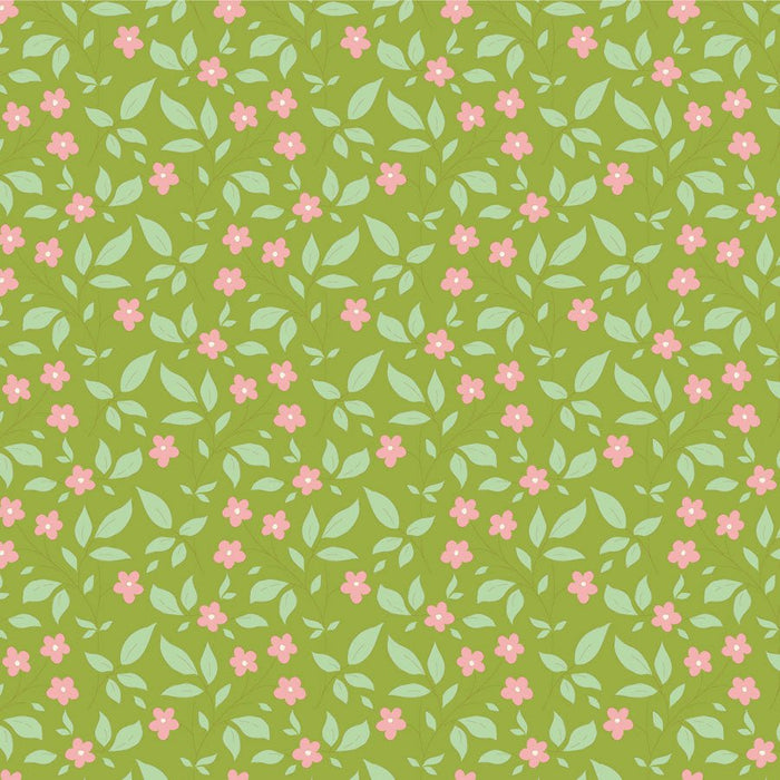 Tilda Sunday Brunch Blenders - Tipsy TIL110114 Green - Half Yard - February 2025 - Modern Fabric Shoppe