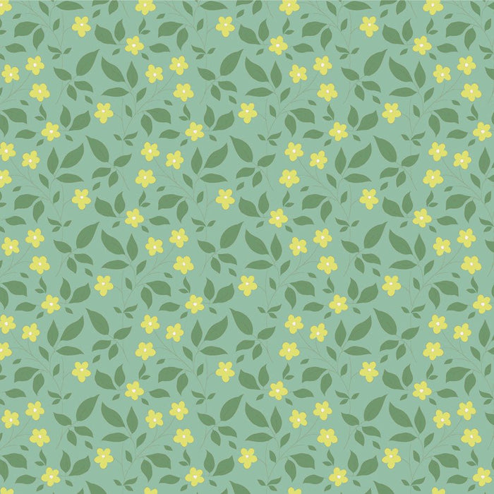 Tilda Sunday Brunch Blenders - Tipsy TIL110115 Teal - Half Yard - February 2025 - Modern Fabric Shoppe