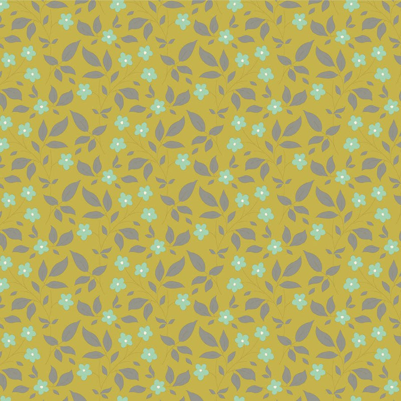 Tilda Sunday Brunch Blenders - Tipsy TIL110119 Sour Yellow - Half Yard - February 2025 - Modern Fabric Shoppe