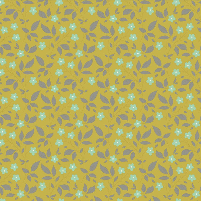 Tilda Sunday Brunch Blenders - Tipsy TIL110119 Sour Yellow - Half Yard - February 2025 - Modern Fabric Shoppe