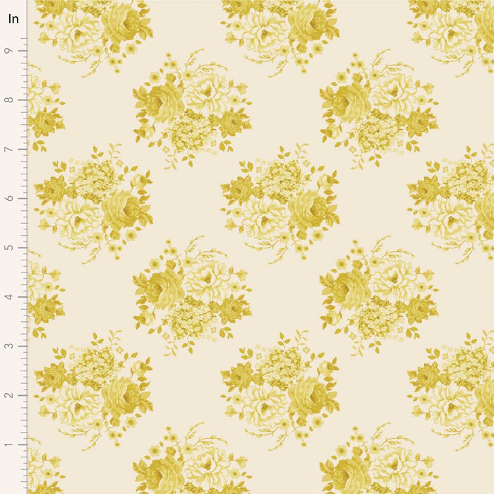 Tilda Sunday Brunch - Mia TIL110587 Yellow - Half Yard - February 2025 - Modern Fabric Shoppe