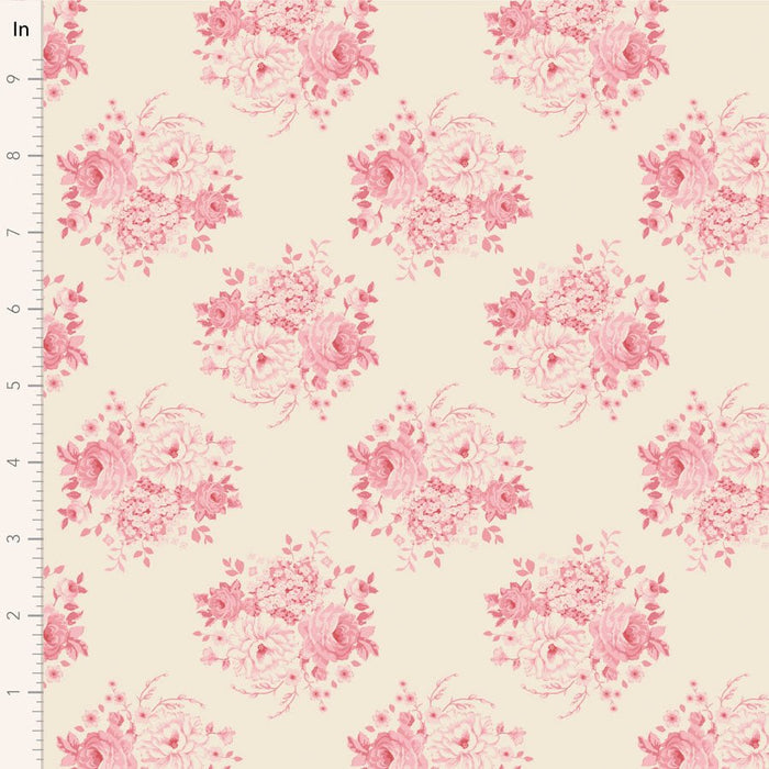 Tilda Sunday Brunch - Mia TIL110594 Pink - Half Yard - February 2025 - Modern Fabric Shoppe