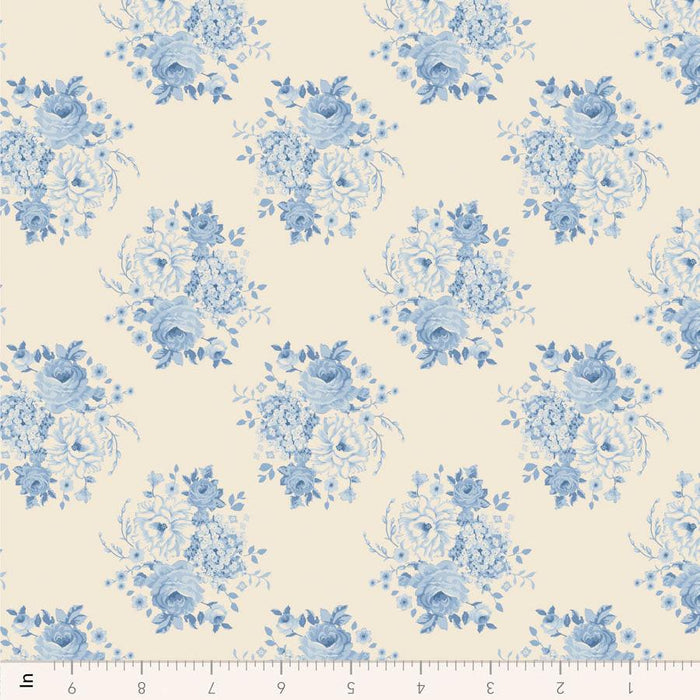 Tilda Sunday Brunch - Mia TIL110597 Blue - Half Yard - February 2025 - Modern Fabric Shoppe