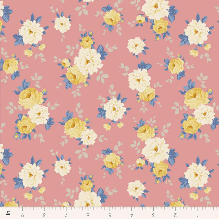 Tilda Sunday Brunch - Pernille TIL110593 Pink - Half Yard - February 2025 - Modern Fabric Shoppe