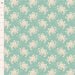 Tilda Sunday Brunch - White Flowers TIL110581 Teal - Half Yard - February 2025 - Modern Fabric Shoppe