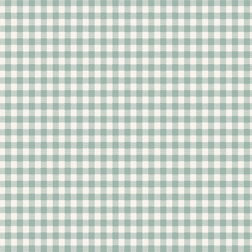 Tilda Woven Widebacks 108" Width- Gingham TIL150017-V15-Duckegg- Half Yard- October 2026 - Modern Fabric Shoppe