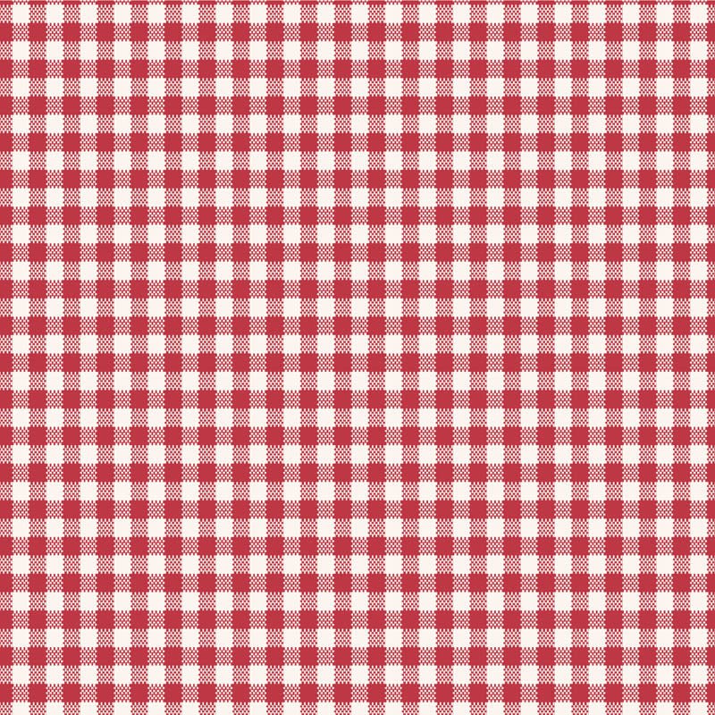 Tilda Woven Widebacks 108" Width- Gingham TIL150018-V15-Red- Half Yard- October 2026 - Modern Fabric Shoppe