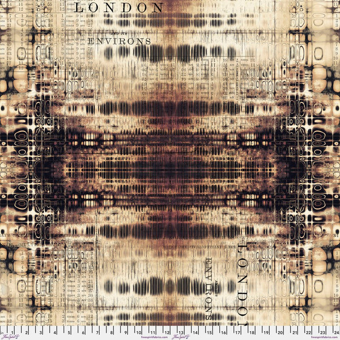 Tim Holtz - Electric Elements - London Gridlock PWTH127.NEUTRAL - Half Yard - Modern Fabric Shoppe