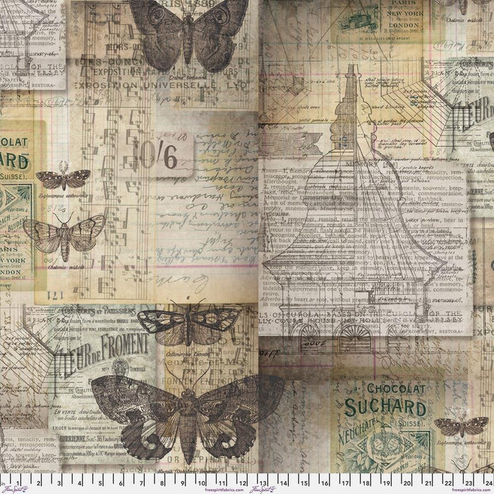 Tim Holtz - Electric Elements - Melange PWTH001.NEUTRAL - Half Yard - Modern Fabric Shoppe