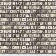 Tim Holtz - Electric Elements - Subway Signs PWTH173.CHARCOAL - Half Yard - Modern Fabric Shoppe