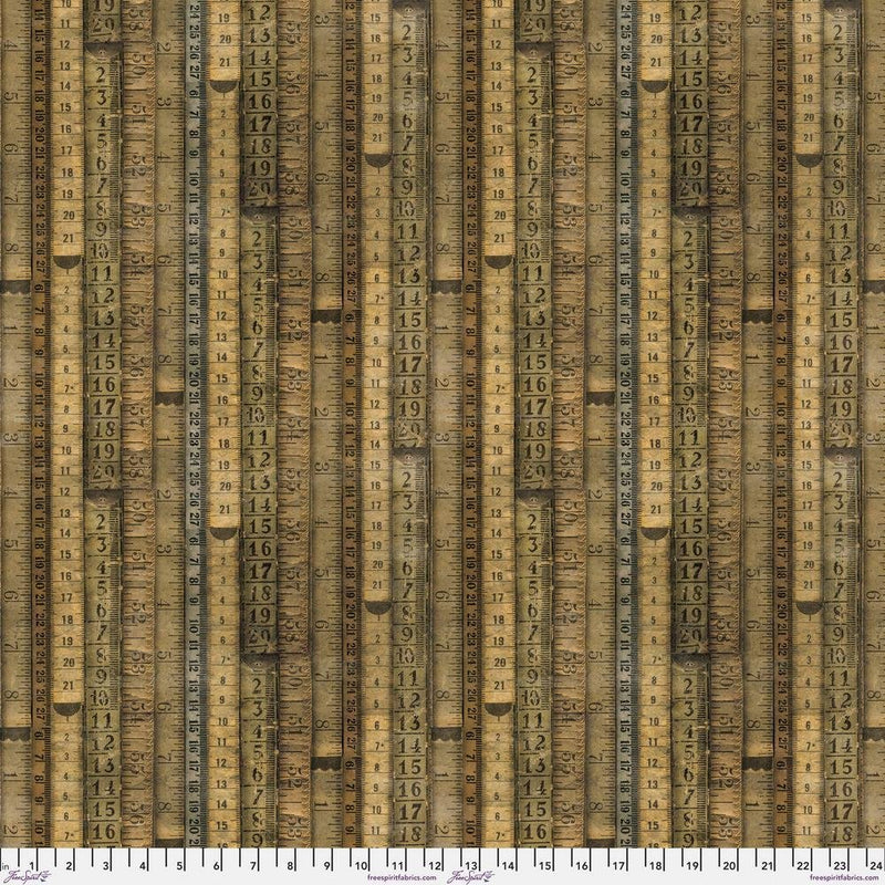 Tim Holtz - Electric Elements - Tape Measures PWTH060.8NEUT - Half Yard - Modern Fabric Shoppe