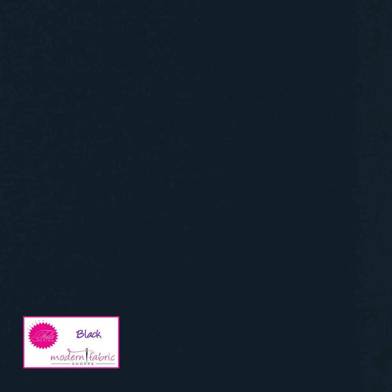Tula Pink Designer Essential Solid- CSFSESS.BLACK- Half Yard - Modern Fabric Shoppe