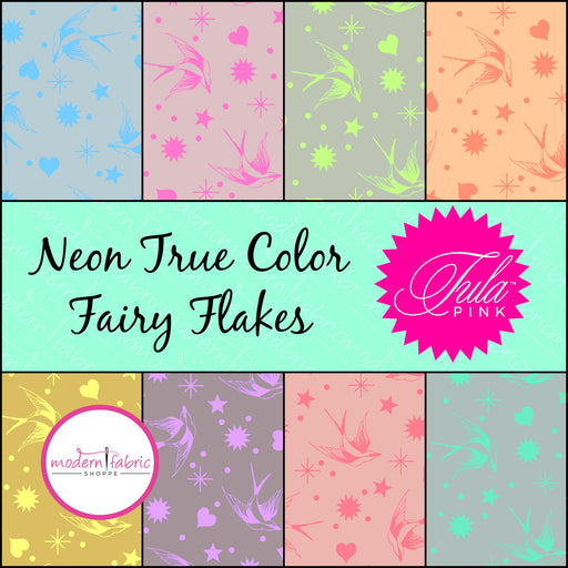 Tula Pink Neon Fairy Flakes- Half Yard Bundle - Modern Fabric Shoppe