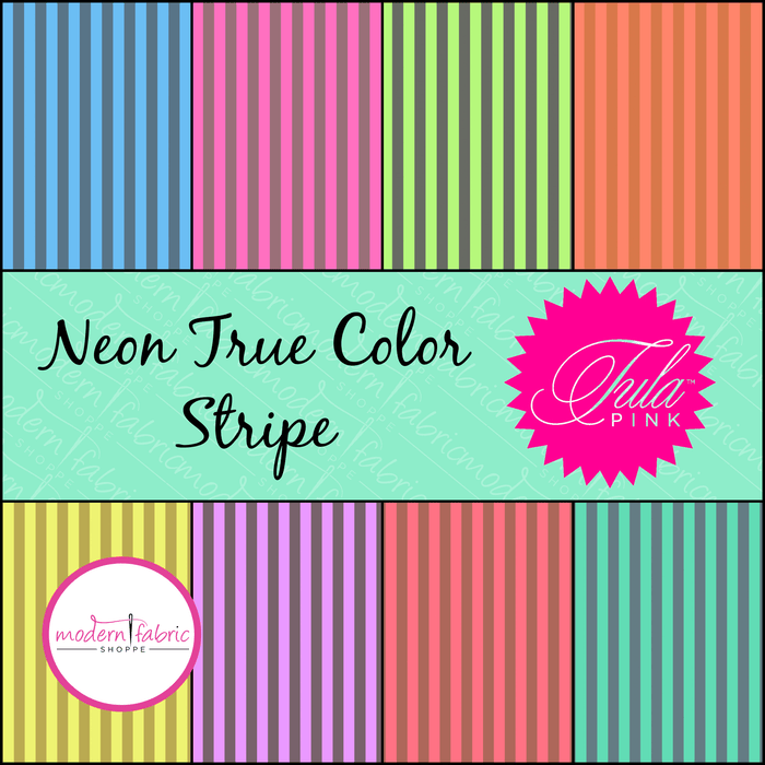 Tula Pink Neon Tent Stripe- Half Yard Bundle - Modern Fabric Shoppe