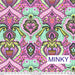 Tula Pink Prince Charming Deja Vu - MINKY Frog Prince MKTP012.GUMBALL - Half Yard - Modern Fabric Shoppe