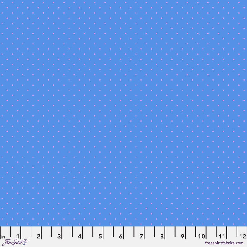Tula Pink Tiny True Colors - Tiny Dots - PWTP185.BLUEBELL - Half Yard - Modern Fabric Shoppe