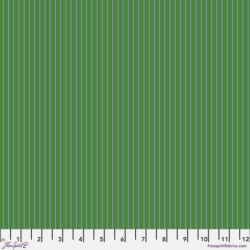 Tula Pink Tiny True Colors - Tiny Stripes - PWTP186.FERN - Half Yard - Modern Fabric Shoppe