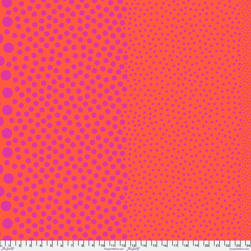 Tula Pink True Color- Stones PWTP299.TOMATO- Half Yard- March 2027 - Modern Fabric Shoppe