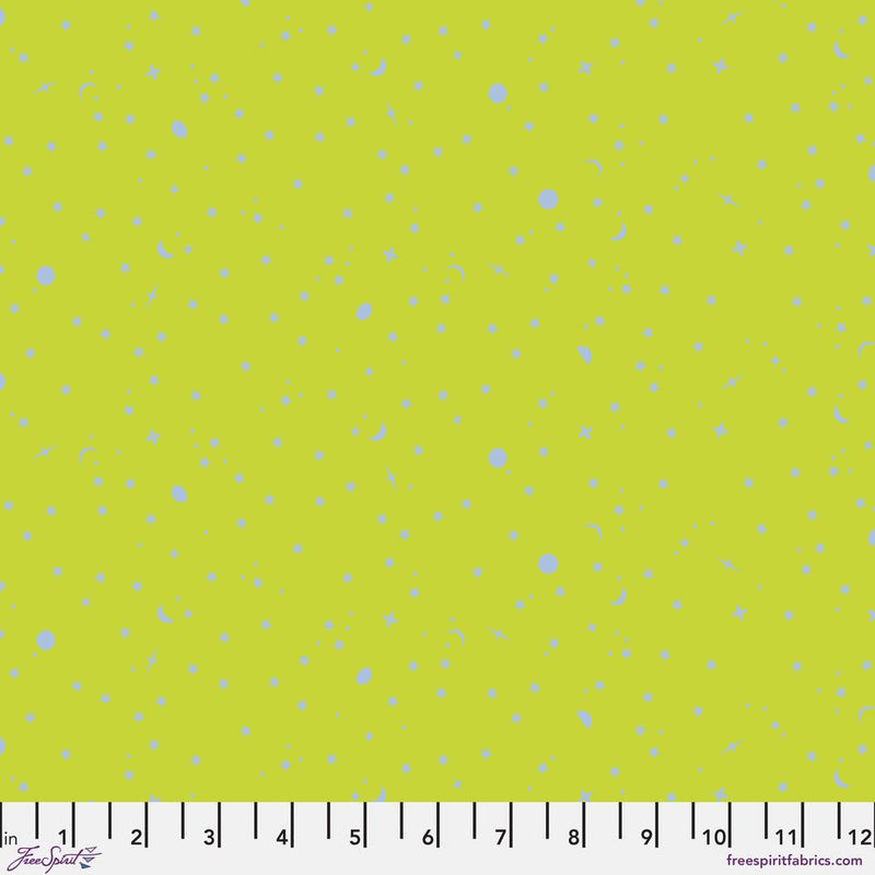 Tula Pink True Colors 2025- Space Sprinkles PWTP254.LIGHTNINGBUG- Half Yard- April 2025 - Modern Fabric Shoppe