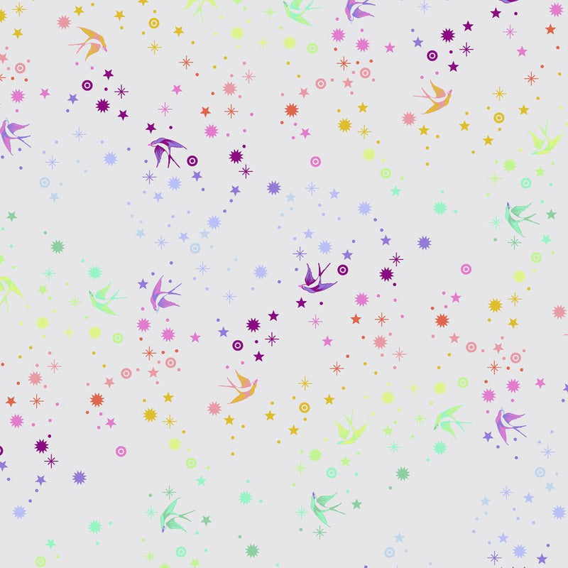 Tula Pink - True Colors Fairy Dust Rainbow - PWTP133.WHISPER - Half Yard - Modern Fabric Shoppe