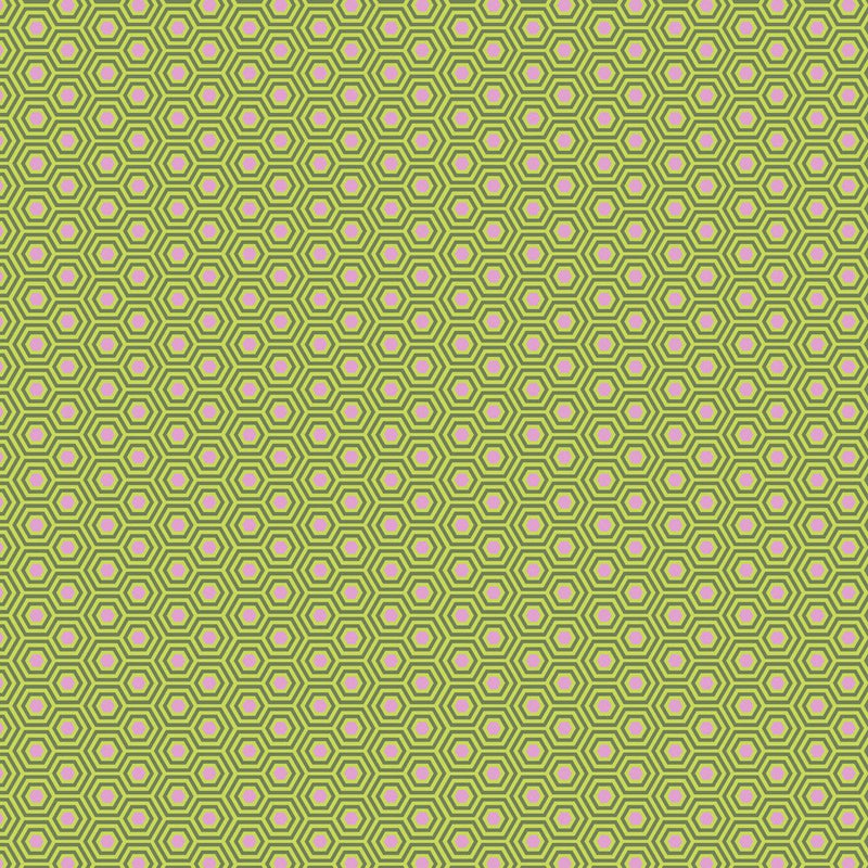 Tula Pink - True Colors Hexy - PWTP150.JUNIPER - Half Yard - Modern Fabric Shoppe