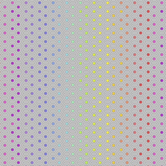 Tula Pink - True Colors Hexy Rainbow - PWTP151.DOVE - Half Yard - Modern Fabric Shoppe