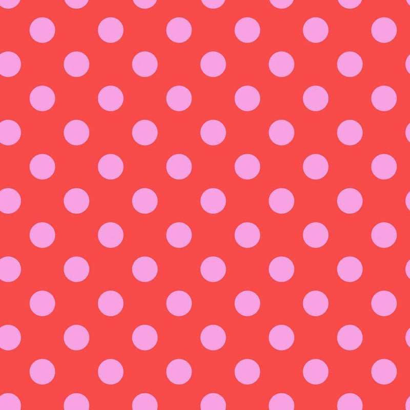 Tula Pink - True Colors Pom Poms - PWTP118.POPPY - Half Yard - Modern Fabric Shoppe