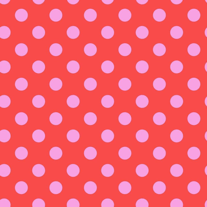 Tula Pink - True Colors Pom Poms - PWTP118.POPPY - Half Yard - Modern Fabric Shoppe