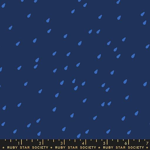 Water - Collaboration by Ruby Star Society - Drops RS 5132 16 - Navy - Half Yard - January 2024 - Modern Fabric Shoppe