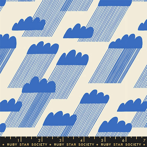 Water - Collaboration by Ruby Star Society - Rain Clouds RS 5126 11 - Royal Blue - Half Yard - January 2024 - Modern Fabric Shoppe