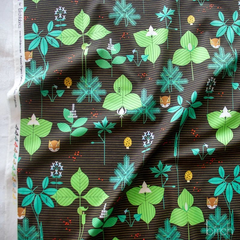 Woodland Wonders by Charley Harper- Foliage Brown CH-458 Half Yard- August 2026 - Modern Fabric Shoppe
