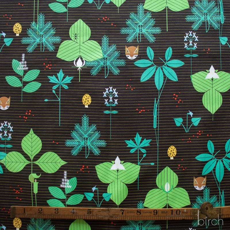 Woodland Wonders by Charley Harper- Foliage Brown CH-458 Half Yard- August 2026 - Modern Fabric Shoppe