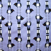 Woodland Wonders by Charley Harper- Spotted Tail Blackbird CH-464 Lavender Half Yard- August 2026 - Modern Fabric Shoppe