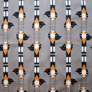 Woodland Wonders by Charley Harper- Spotted Tail Blackbird CH-464 Shroom Half Yard- August 2026 - Modern Fabric Shoppe