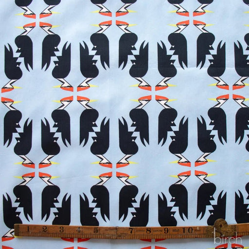 Woodland Wonders by Charley Harper- Woodpecker Blue CH-465 Half Yard- August 2026 - Modern Fabric Shoppe
