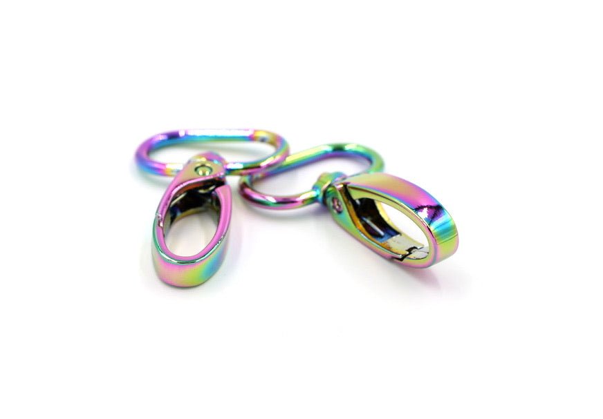 Hardware Kit Rainbow- two D-rings, two Swivel Hooks, one Strap Slider -  719452533072